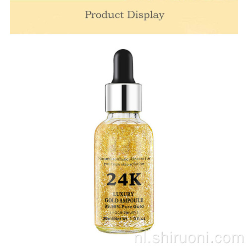 Biologisch anti-aging gezicht 24K goud serum